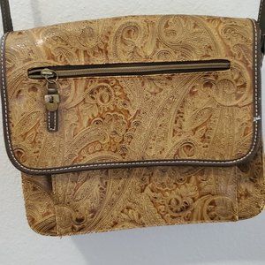 Vintage-Relic Paisley Embossed Tooled Brown